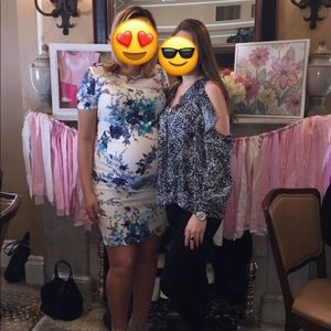 Floral maternity dress